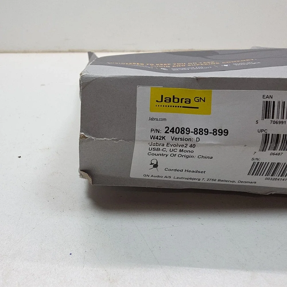 Jabra‎ Evolve2 40 USB-C Wired Headset Noise-Canceling Mic Work From Home Office